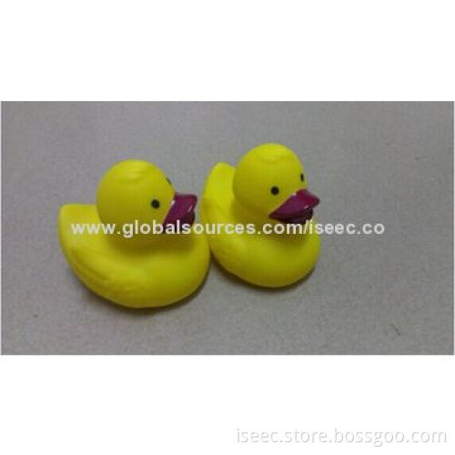 Rubber duck, equipped with BB abdomen device